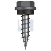 Hobsons - #10-12 x 20 Basalt - Cl4 As3566 Needle Pt Sds Hex + Wash | Q151-Ba (Pack Of 1000)